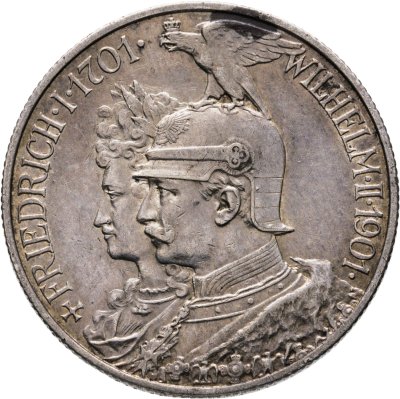 купить Германия (Империя) 2 марки (mark) 1901 "200 лет Пруссии"