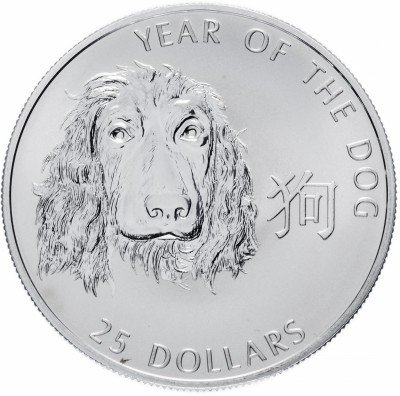 купить Соломоновы острова 25 долларов 2006 "Год собаки"