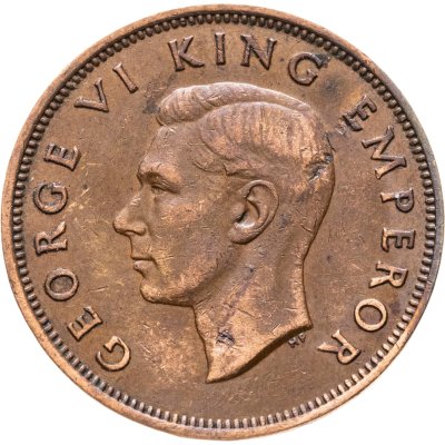 купить Новая Зеландия 1/2 пенни (penny) 1945