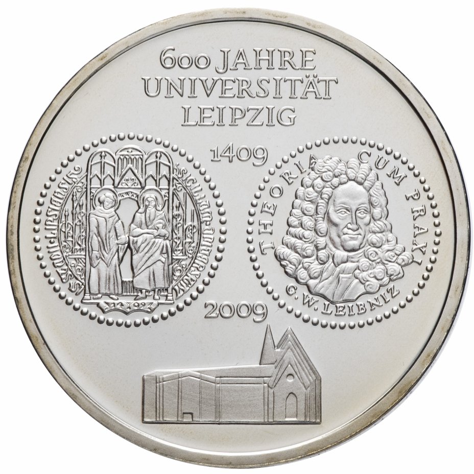 купить Германия 10 евро 2009 "600 лет университету в Лейпциге"