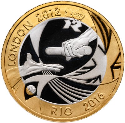 купить Великобритания 2 фунта 2012 "Передача Олимпиады из Лондона в Рио" в футляре