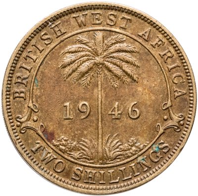 купить Британская Западная Африка 2 шиллинга (shillings) 1946 H