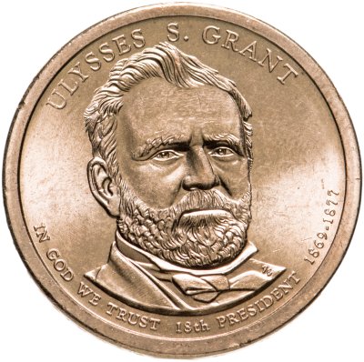 купить США 1 доллар (dollar) 2011 Президент США - Улисс Грант (1869-1877) знак монетного двора: "P" - Филадельфия