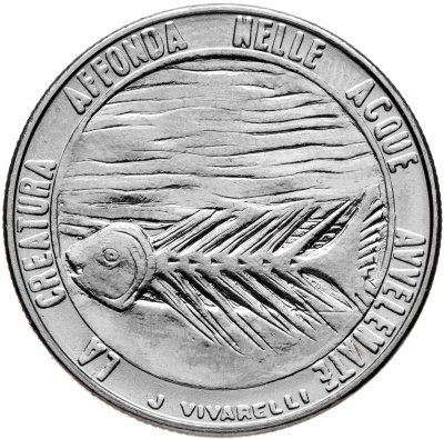 купить Сан-Марино 100 лир (lire) 1977 Экология - стилизованная рыба на реверсе