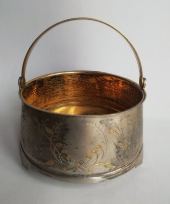 купить Бисквитница, серебро 875 пробы, гравировка, 1900-1950 гг.