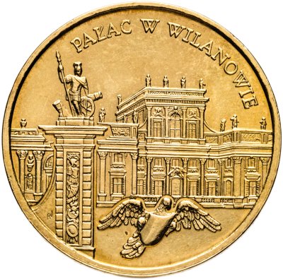 купить Польша 2 злотых (zlote) 2000 Замки и дворцы Польши - Вилянувский дворец