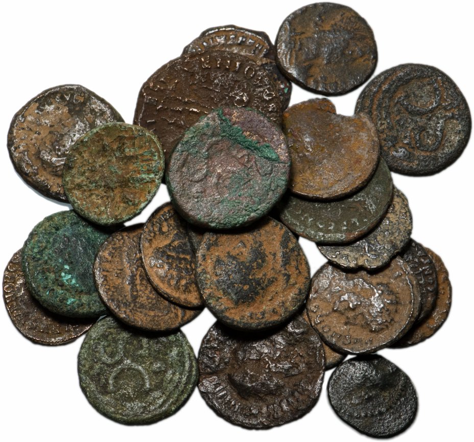 купить 25 монет Римской империи IV-V вв (состояние F)