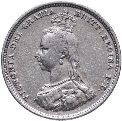 Купить Великобритания 1 шиллинг (shilling) 1887