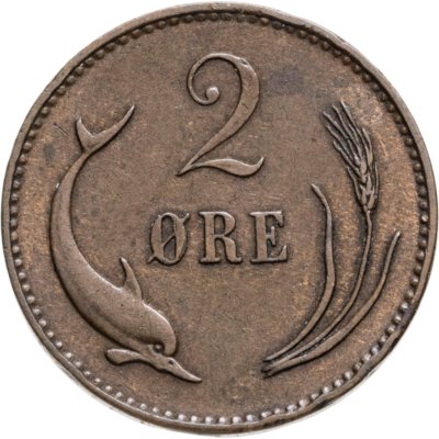 купить Дания 2 эре (ore) 1874