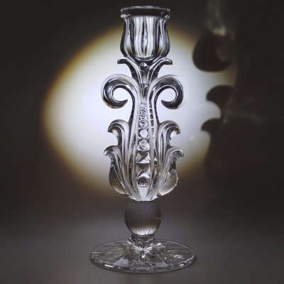 купить Подсвечник в виде цветка, стекло, Гусевской хрустальный завод (Гусь-Хрустальный), Россия, 1990-2020 гг.