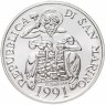 Купить Сан-Марино 1000 лир (lire) 1991 "XXV летние Олимпийские Игры, Барселона 1992"