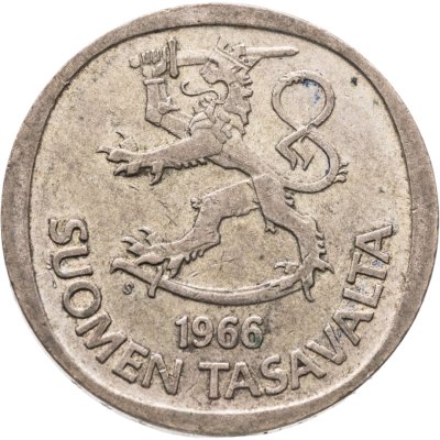 купить Финляндия 1 марка (markka) 1966 S