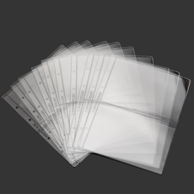 купить Комплект из 10-ти листов для хранения банкнот на 2 ячейки. Формат "Optima". Размер 200х250 мм