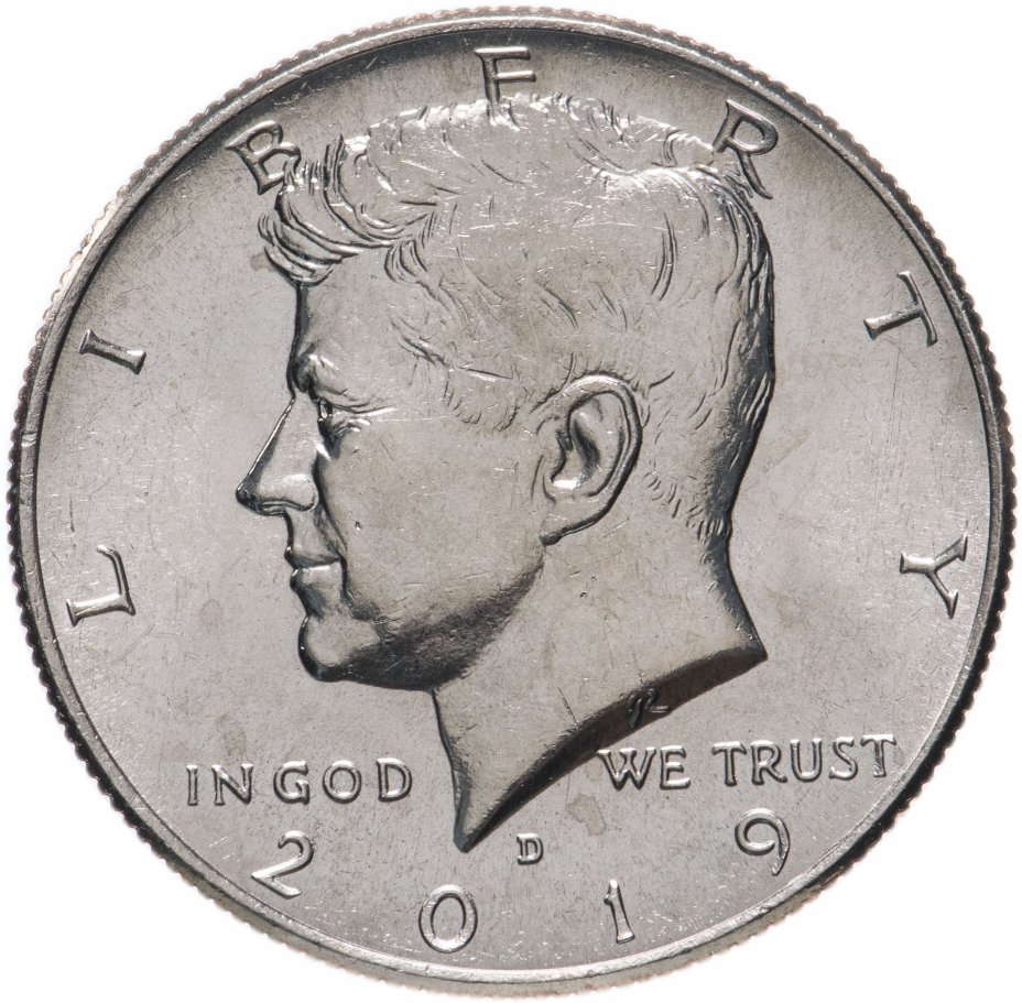 купить США ½ доллара 2019 "Kennedy Half Dollar" (Отметка монетного двора:"D" - Денвер)