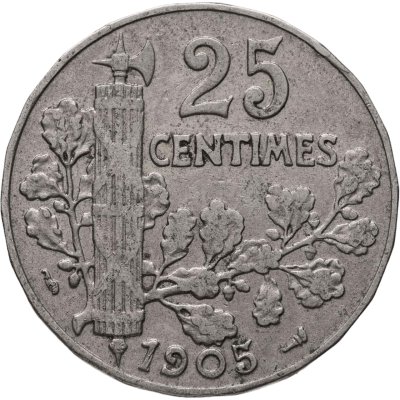 купить Франция 25 сантимов 1905