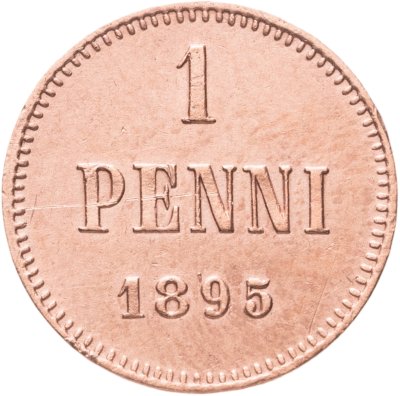 купить 1 пенни (penni) 1895, монета для Финляндии