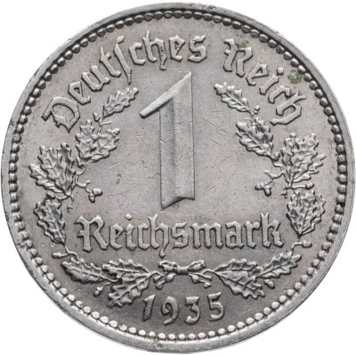 купить Германия, Третий рейх 1 рейхсмарка (reichsmark) 1935 A