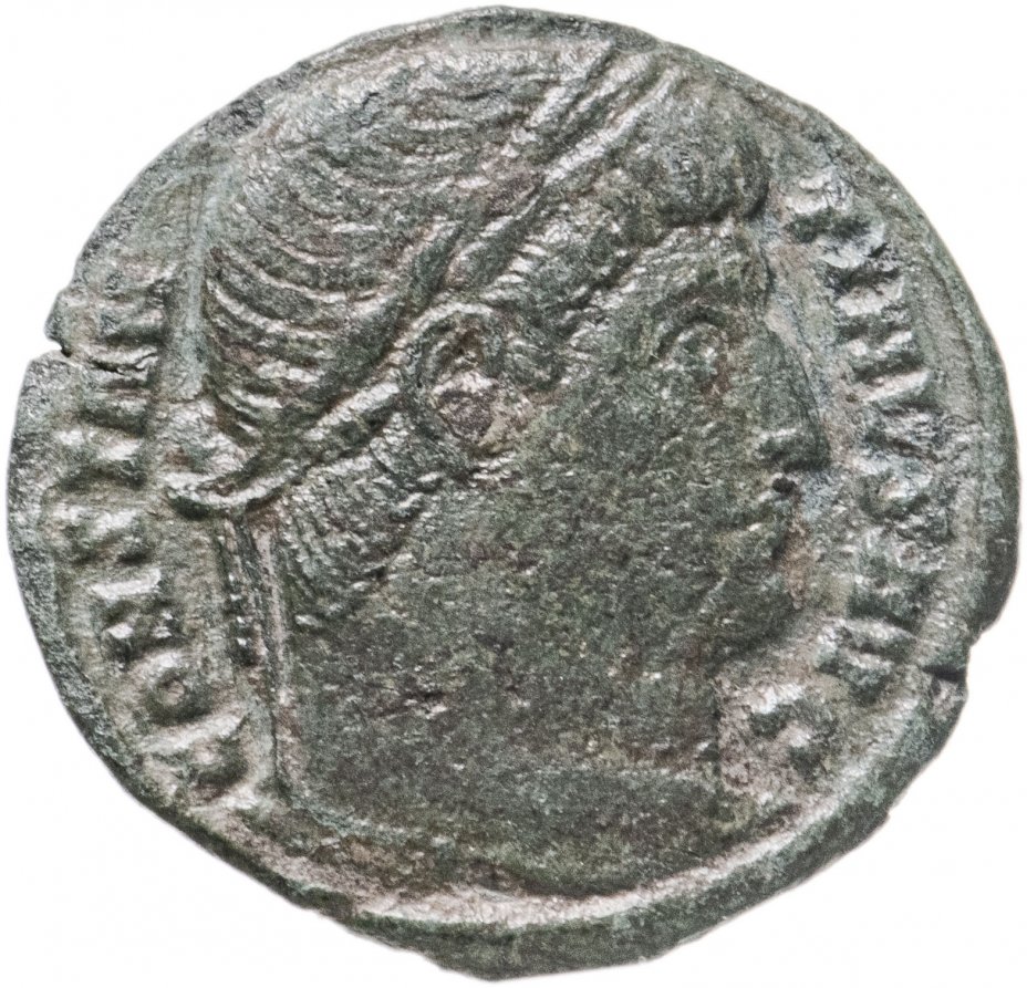 купить Римская Империя, Константин I, 306–337 гг, Нуммий (реверс: надпись внутри венка)