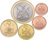 Купить Намибия - набор 5 шт 10, 20, 50 центов, 1, 5 долларов 2025 год Флора