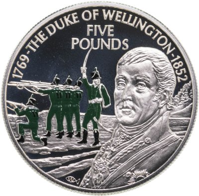 купить Джерси 5 фунтов 2002 "150 лет со дня смерти Артура Уэлсли, 1-го герцога Веллингтон"