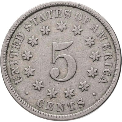 купить США 5 центов 1876 Щит Союза