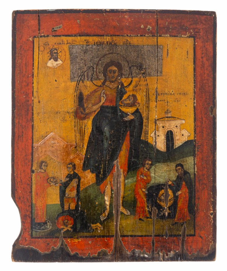 купить Икона "Святой Иоанн Креститель", дерево, темпера, Российская Империя, 1850-1900 гг.