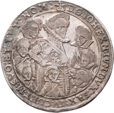 купить Саксен-Веймар 1 талер 1619 "Иоганн Эрнст в окружении семи его братьев"