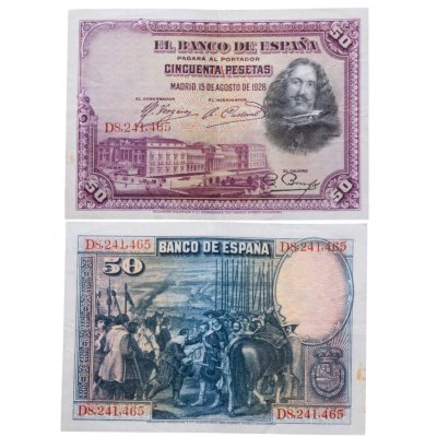 купить Испания 50 песет 1928 (Pick 75)