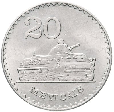 купить Мозамбик 20 метикал (metical) 1980