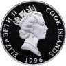 Купить Острова Кука 2 доллара 1996 "Национальный парк "Олимпик" Лысый орел"