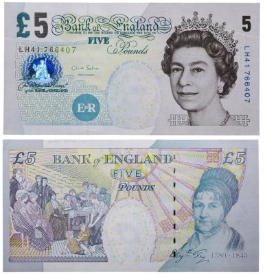 купить Англия 5 фунтов 2002 (Pick 391d)