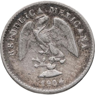 купить Мексика 5 сентаво 1904, знак монетного двора: "Mo" - Мехико