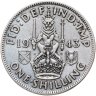 Купить Великобритания 1 шиллинг (shilling) 1943  Шотландский шиллинг - лев, сидящий на короне