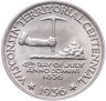 Купить США 1/2 доллара (50 центов)  1936 "Территория Висконсин. 100 лет со дня основания. Барсук" в слабе