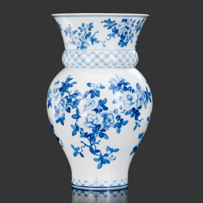 купить Ваза напольная, фарфор, роспись кобальтом, Meissen (Мейсенский фарфор), Германия, 1950-1970 гг.