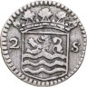 Купить Голландская республика, Зеландия 2 стювера 1745