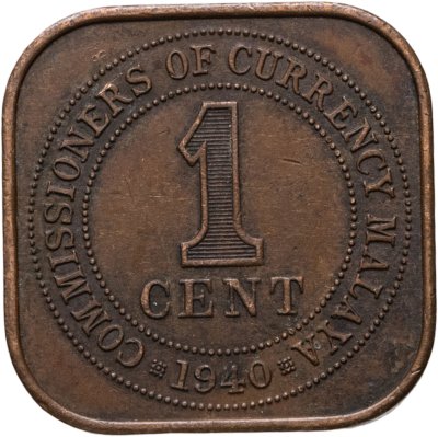 купить Малайя 1 цент (cent) 1940