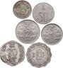 Купить Индия набор из 6 монет 1, 2, 10, 20, 25, 50 пайс 1974-2013
