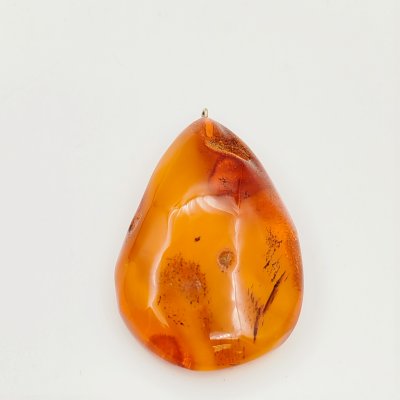 купить Кулон грушевидной формы, янтарь, сплав металлов, СССР, 1970-1990 гг.