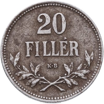 купить Венгрия 20 филлеров (filler) 1916