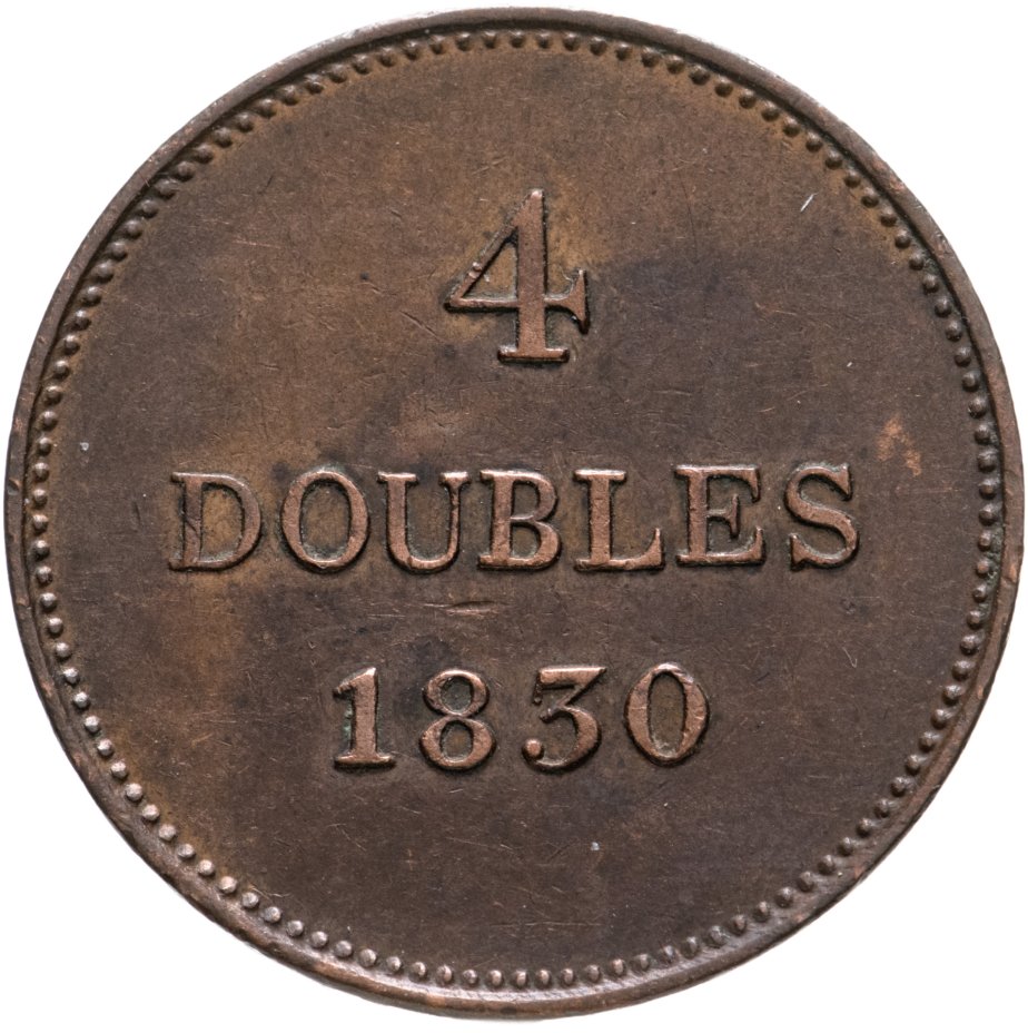 купить Гернси 4 дубля (doubles) 1830