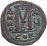 Купить Византийская империя, Юстиниан I, 527-565 годы, 40 нуммиев (фоллис).(Византиский Сестерций) Большая монета, Диаметр:39 mm