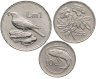 Купить Мальта набор 3 монет 10, 25, 50 центов 1 лира 1986