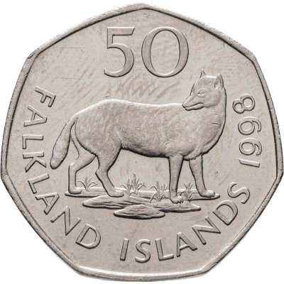 купить Фолклендские острова 50 пенсов (pence) 1998