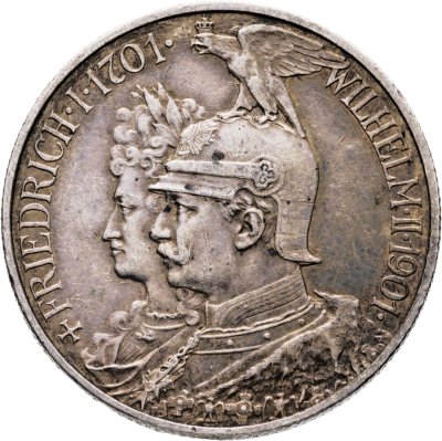 купить Германия (Империя) 2 марки (mark) 1901 "200 лет Пруссии"