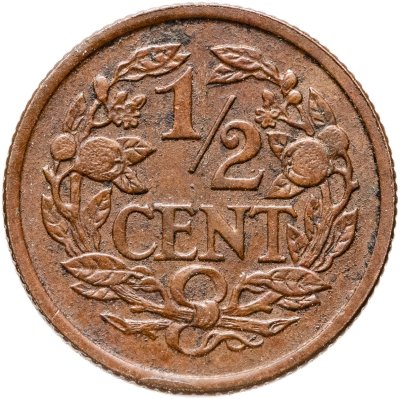 купить Нидерланды 1/2 цента (cent) 1934