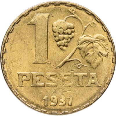 купить Испания 1 песета (peseta) 1937