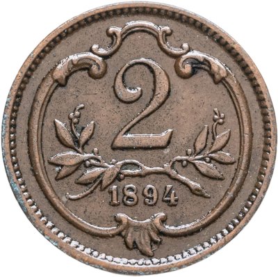 купить Австрия 2 геллера (heller) 1894