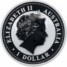 Купить Австралия 1 доллар (dollar) 2007 "Китайский календарь - Год свиньи - лунар" в футляре с сертификатом
