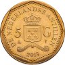 Купить Нидерландские Антильские острова 5 гульденов 2013